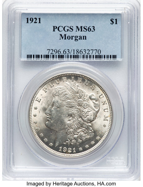 1921 $1  Morgan, Tripled Stars, VAM-74 MS thumbnail 3