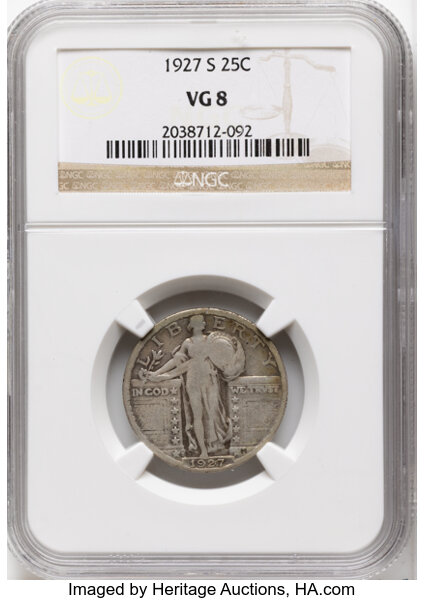 1927-S 25c MS thumbnail 3