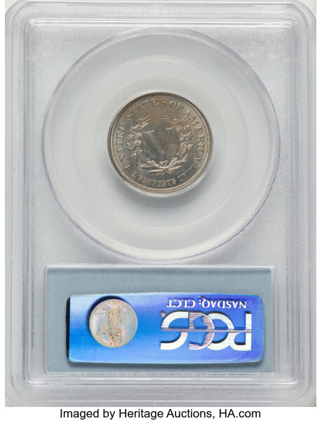 Liberty (V) Nickel 5c No Cents, 1883 [Type] AU58 thumbnail 14