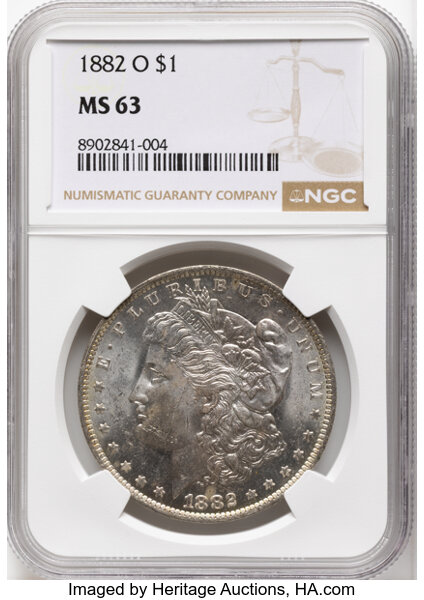 1882-O $1  Clashed Dies, VAM-38A MS thumbnail 4