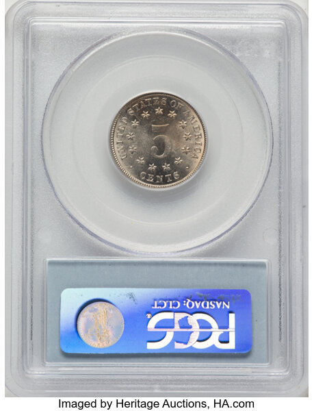 1883 5c Shield MS64 thumbnail 2