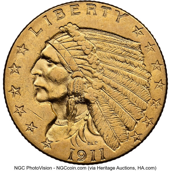1911 $2 1/2 MS thumbnail 3