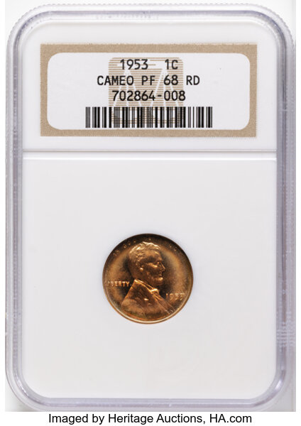 1953 1c Re-Engraved Design, FS-401 PR RD CAM thumbnail 2