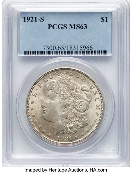 1921-S $1  MS thumbnail 6