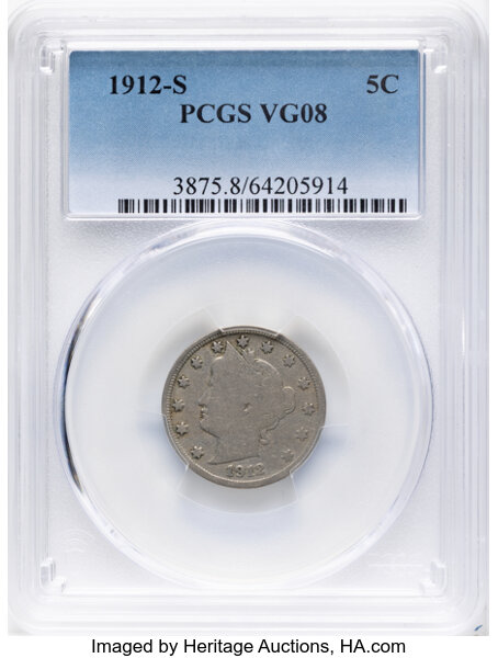 1912-S 5c MS thumbnail 3