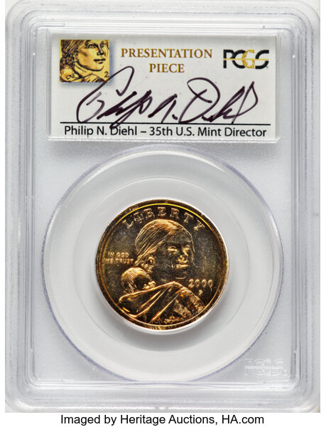 2000-P $1  Sacagawea, Goodacre Finish MS thumbnail 3