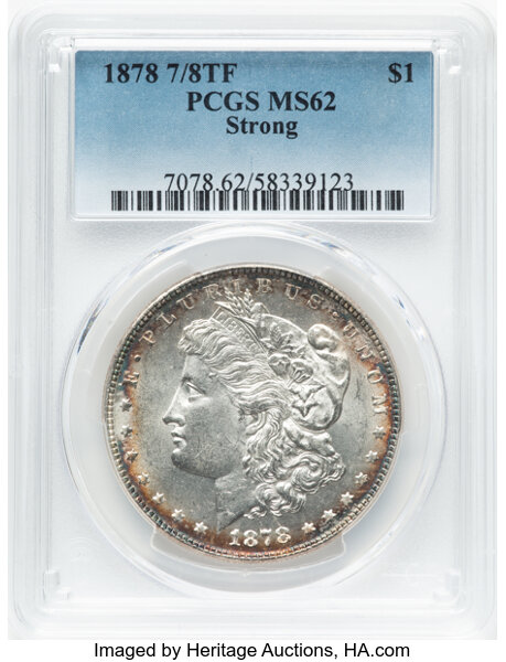 1878 7/8TF $1  Strong, 7/5, VAM-38 MS thumbnail 3