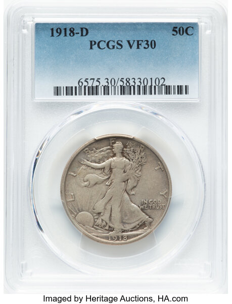 1918-D 50c MS thumbnail 7