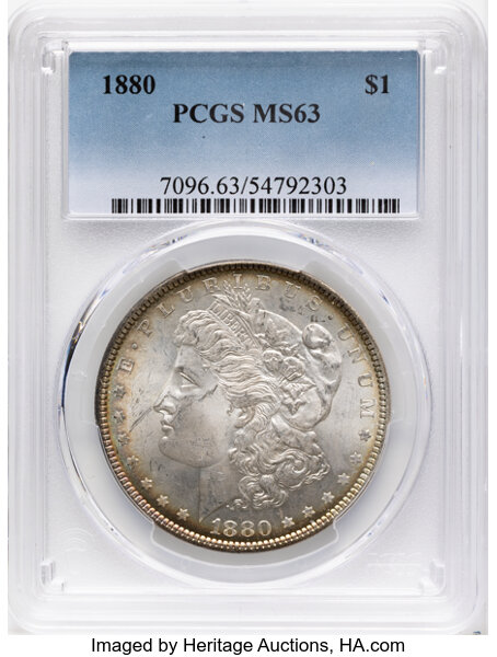 1880 $1  Clashed Dies, VAM-24A MS thumbnail 7