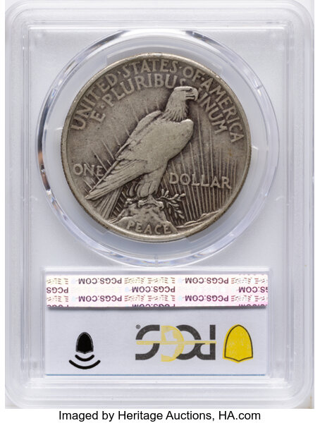 1921 $1  Peace, High Relief F15 thumbnail 2