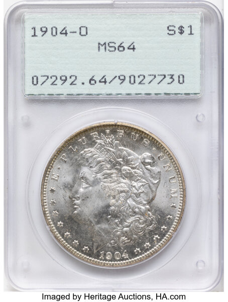 1904-O $1  Denticle Impressions Below Wing, VAM-12A MS thumbnail 4