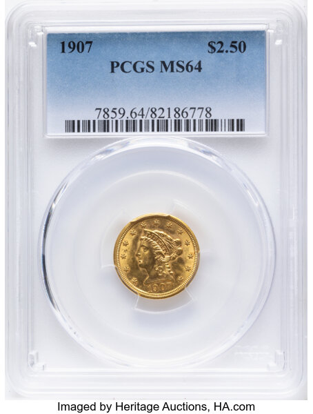 1907 $2 1/2 MS thumbnail 3