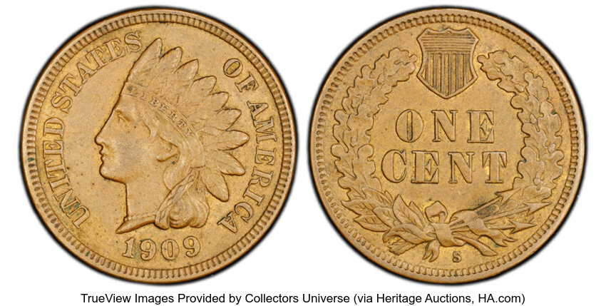 1909-S 1c Indian MS BN thumbnail 13