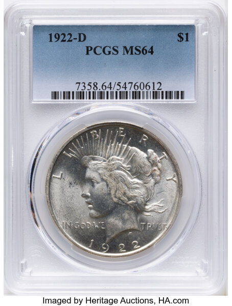 1922-D $1  Doubled Leaves, VAM-3A MS thumbnail 2