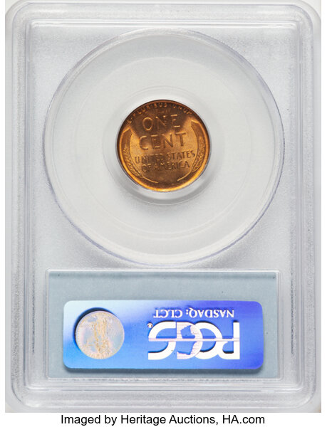 1909 1c Lincoln MS RD MS64 RD CAC thumbnail 2