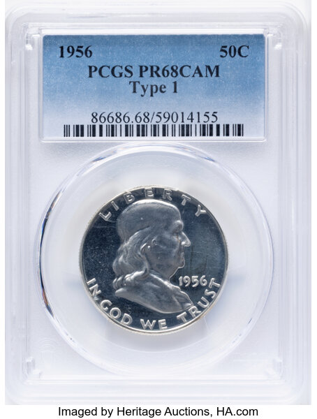 1956 50c Type 1 PR thumbnail 5