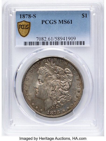 1878-S $1 MS61 CAC thumbnail 2