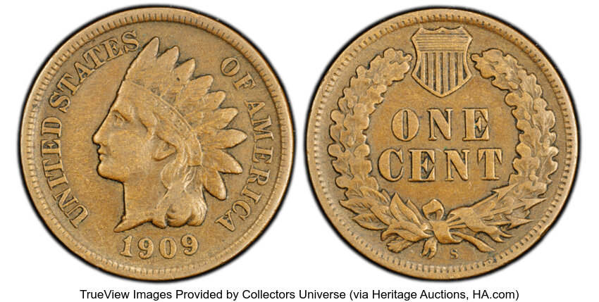 1909-S 1c Indian MS BN thumbnail 11