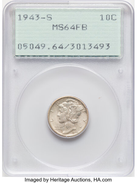 1943-S 10c MS FB thumbnail 3