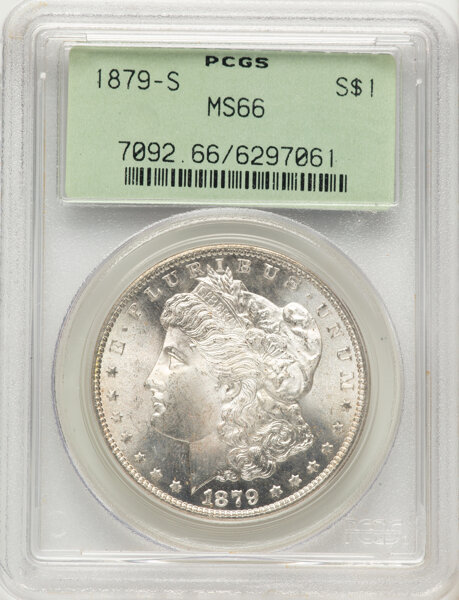 1879-S $1  Hair Ribbon Gouged, VAM-107A MS thumbnail 4