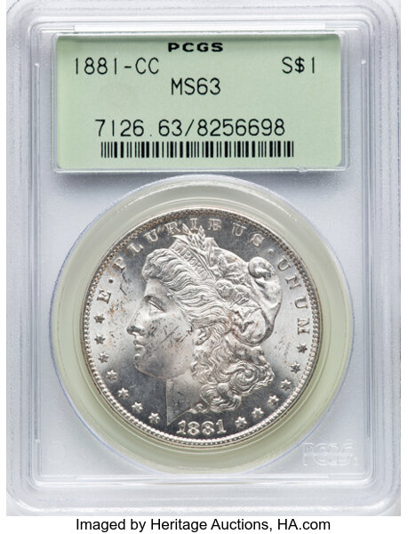 1881-CC $1  Dash Under 8, VAM-3 MS thumbnail 3