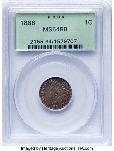 1886 1c Type 1 MS RB thumbnail 3