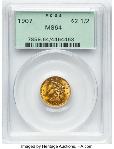 1907 $2 1/2 MS thumbnail 8