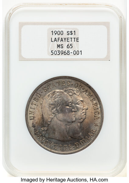 1900 $1  Lafayette, DuVall-2C MS thumbnail 2