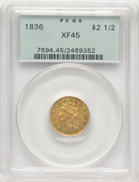 1836 $2 1/2 Script 8, HM-4 MS thumbnail 2