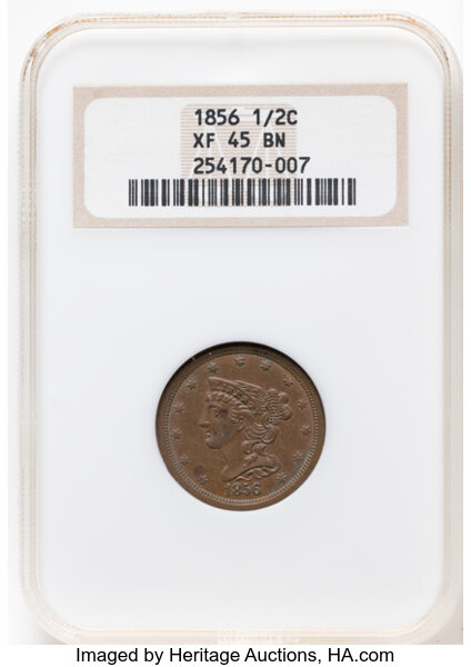 1856 1/2c C-1 MS BN thumbnail 4