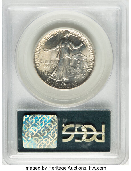 1936 50c Lynchburg MS65 thumbnail 2