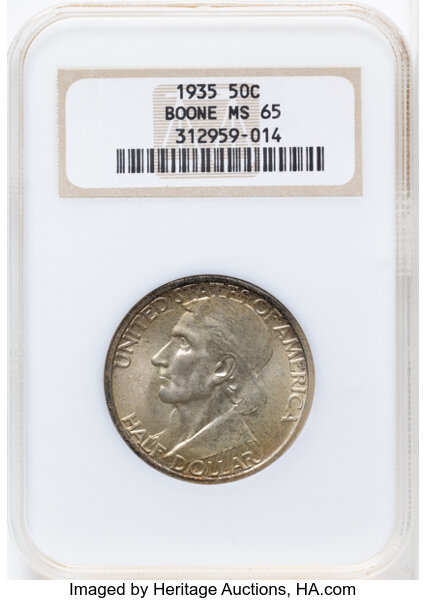 1935 50c Boone, DDO, FS-101 MS thumbnail 3