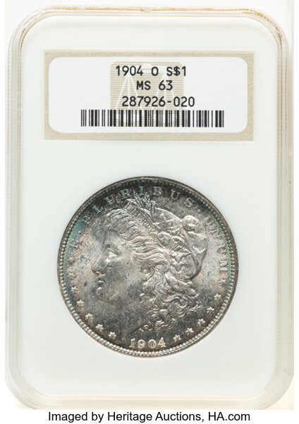 1904-O $1  Denticle Impressions Below Wing, VAM-12A MS thumbnail 5