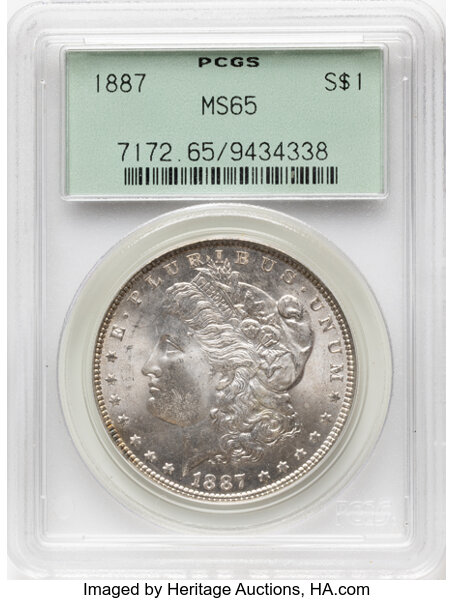 1887 $1  Die File Lines UNITED, VAM-4A MS thumbnail 2