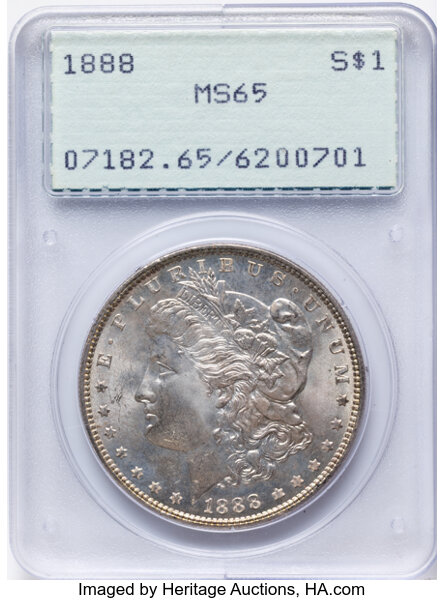 1888 $1  Die Gouges State 2, VAM-7A1 MS thumbnail 10