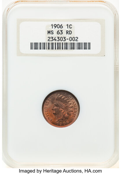 1906 1c Misplaced Date, Repunched Date, FS-302, S-14 MS RD thumbnail 2