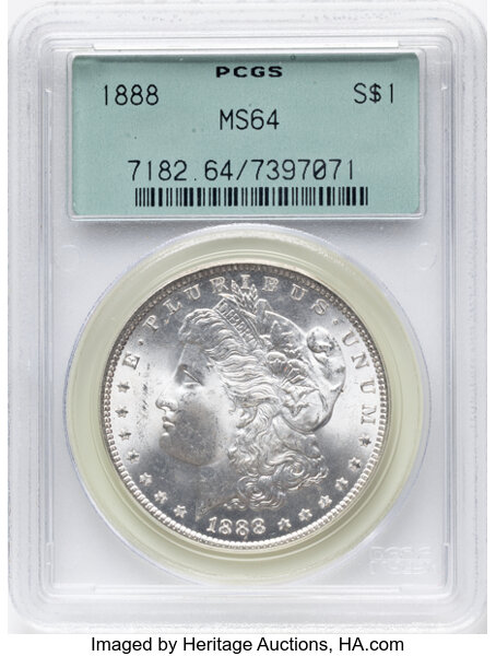 1888 $1  Die Gouges State 2, VAM-7A1 MS thumbnail 13