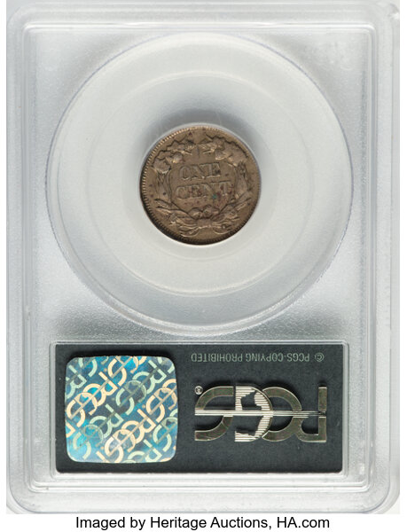 1858/(7) 1c Flying Eagle, LL, Weak Overdate MS thumbnail 5