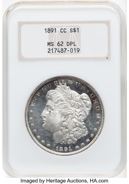 1891-CC $1  Spitting Eagle, VAM-3  MS DMPL thumbnail 2