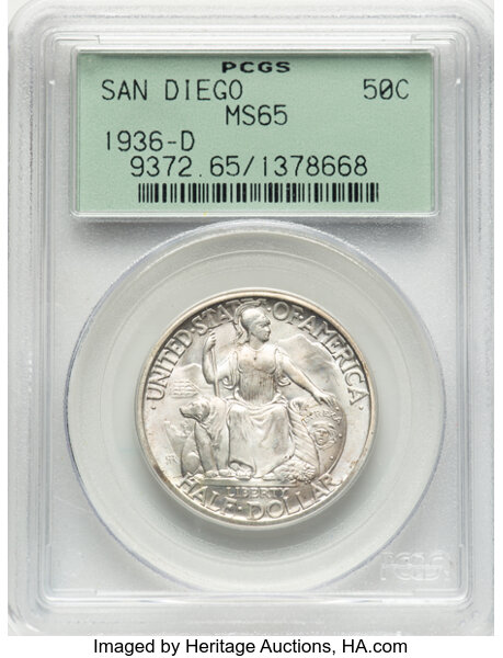 1936-D 50c San Diego Expo MS thumbnail 6