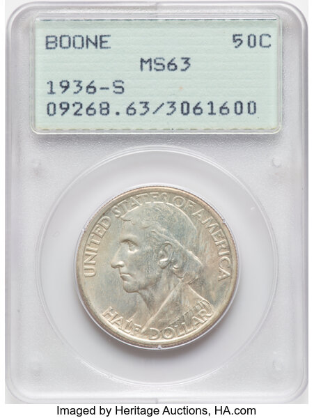1936-S 50c Boone MS thumbnail 3