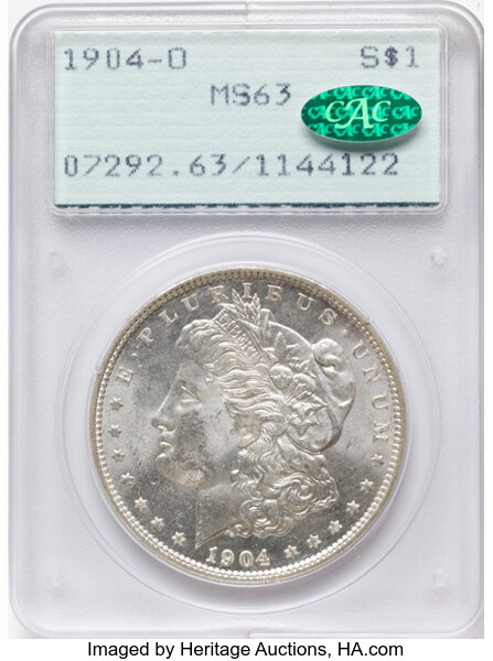 1904-O $1  Denticle Impressions Below Wing, VAM-12A MS thumbnail 15