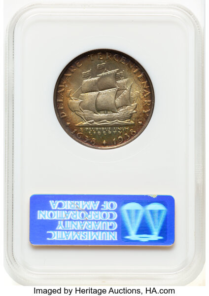 1936 50c Delaware MS67 CAC thumbnail 2
