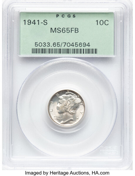 Mercury Dime Set 10c Short Set, 15 Coins MS FB thumbnail 20