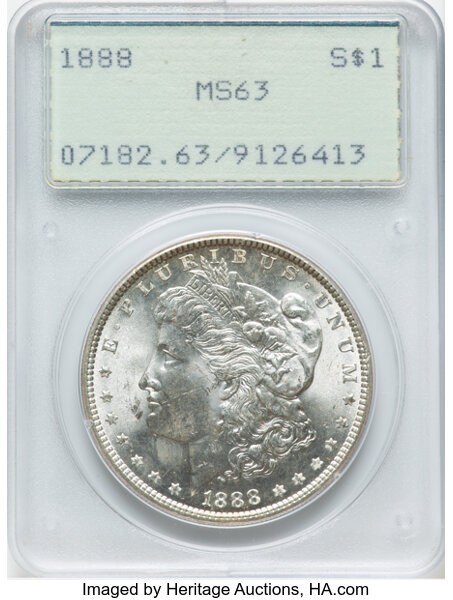 1888 $1  Die Gouges State 2, VAM-7A1 MS thumbnail 8
