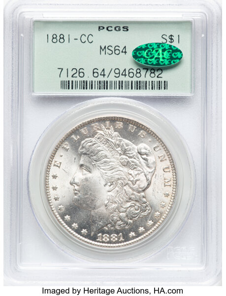 1881-CC $1  Dash Under 8, VAM-3 MS thumbnail 2