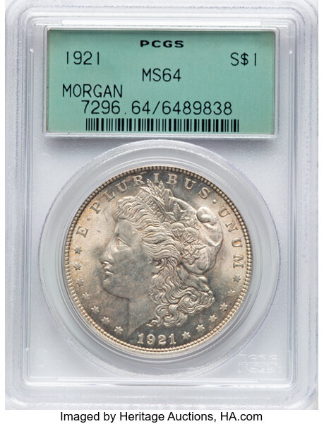 1921 $1  Morgan, Meteor Die Gouges, VAM-3i MS thumbnail 8