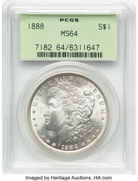 1888 $1  Die Gouges State 2, VAM-7A1 MS thumbnail 12