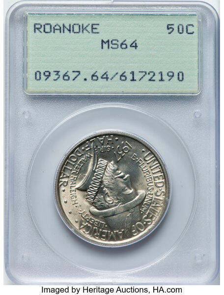 1937 50c Roanoke Island MS thumbnail 5