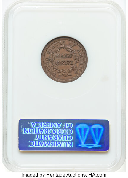 1854 1/2c C-1 MS BN thumbnail 16